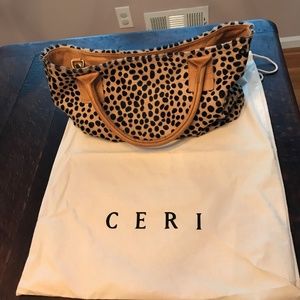 Ceri Hoover Cheetah Satchel